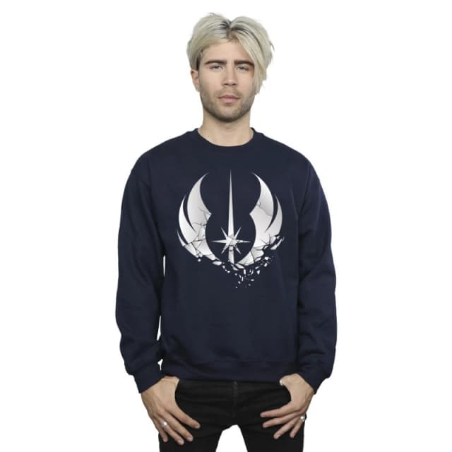 Star Wars Star Wars Men Obi-Wan Kenobi Order Fractured Sweatshirt in Navy Size: Small Navy S Male 5059934439627