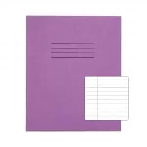 RHINO 8 x 6.5 Exercise Book 48 pages 24 Leaf Purple 8mm Lined with