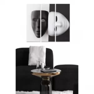 MDF418181956 Multicolor Decorative MDF Painting (3 Pieces)