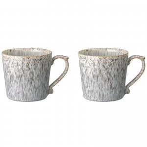 Denby Halo Speckle Large Mugs - 390ml (Set of 2)