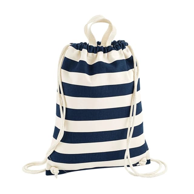 Westford Mill Mens Nautical Drawstring Bag in Navy Navy Male