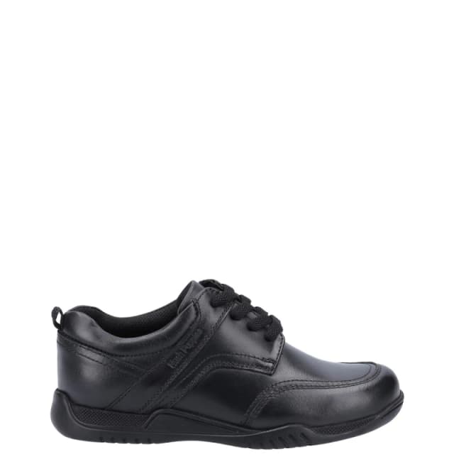Hush Puppies Harvey Junior School Shoe Black male UK12 EU30.