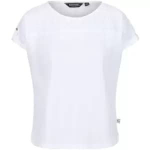 Regatta Womens Jaida Coolweave Broderie Anglais T Shirt 14 - Bust 38' (97cm)