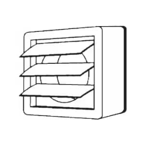 Manrose Window Vent Kit For XF100 Range (Includes Backdraught Shutters) -1269