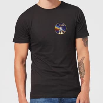 NASA Vintage Rainbow Shuttle T-Shirt - Black - 3XL - Black