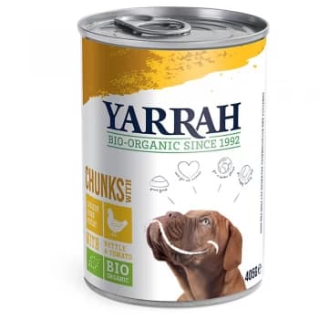 Yarrah Organic Chicken Chunks Dog Food 405g
