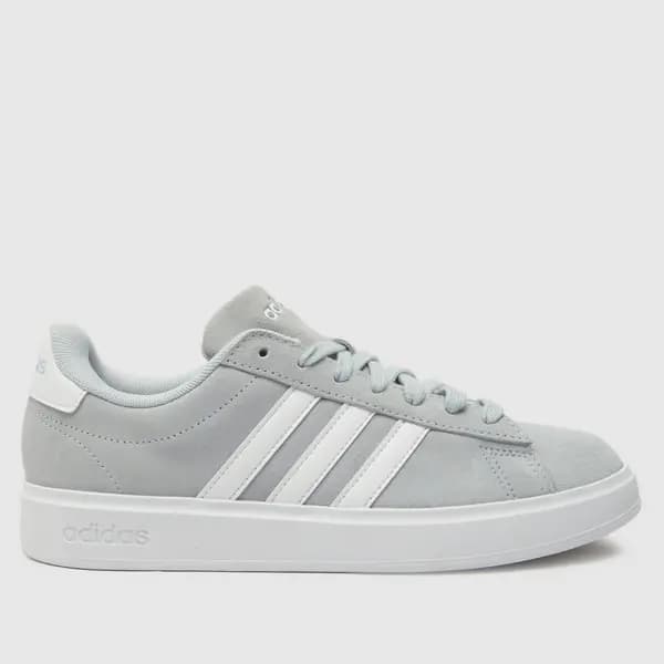 adidas grand court 2.0 trainers in white & grey White & grey UK 6 (EU 39?)