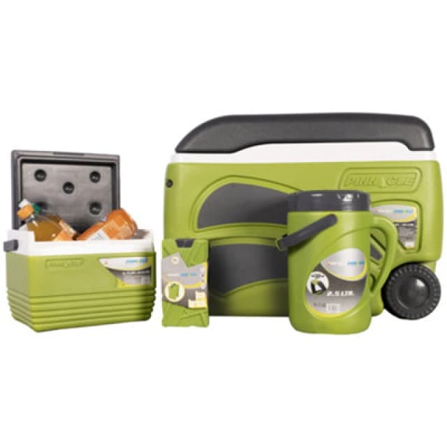 Vango Pinnacle Wheelie Cooler Box 45L-100Hr (5 Piece Set)