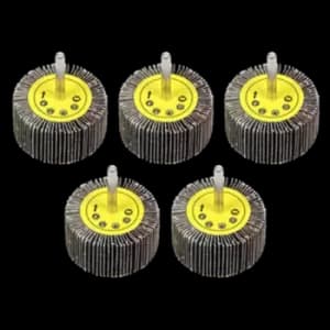 Sealey Flap Wheel 60 x 30mm 80Grit 6mm Shaft - Pack of 5 - FW6030805