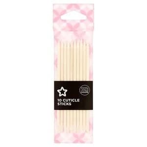 Superdrug Wooden Cuticle Sticks Pack of 10