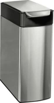 simplehuman 40 Litre Slim Top Touch Bar Bin Black