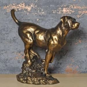 Labrador Bronze Effect Sculpture by David Geenty 21cm