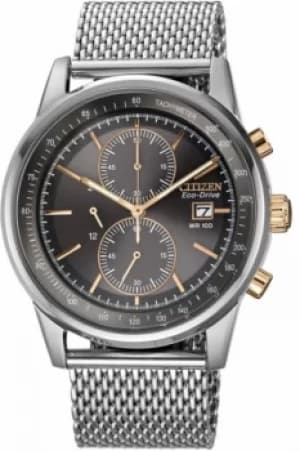 Mens Citizen Mesh Chronograph Watch CA0336-52H