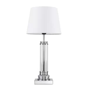 Knowles Touch Table Lamp with White Aspen Shade