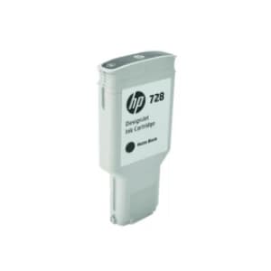 HP 728 Matte Black DesignJet Ink 300ml