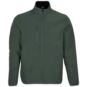 SOLS Mens Falcon Recycled Soft Shell Jacket (M) (Forest Green)
