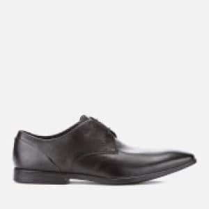 Clarks Mens Bampton Lace Leather Derby Shoes - Black - UK 10