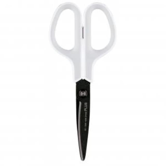 Plus by Pentel Plus By Pentel Fitcut Curve Extra Fluorine Coated Non Stick Scissors 175mm White/Grey 35056 35056