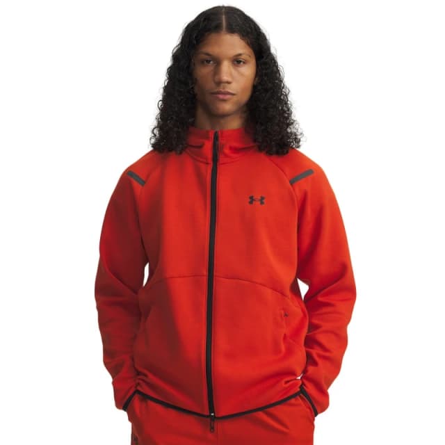 Under Armour Mens Unstoppable Fleece Full-Zip Hoodie Surplus Orange male M