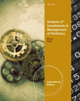 Analysis of Investments and Management of Portfolios by Frank Reilly Book