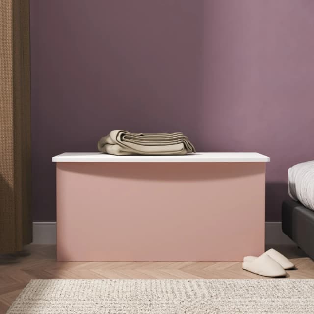 Ready Assembled 2 U Holborn Blanket Box (Ready Assembled) in Dusty Pink Dusty Pink Unisex