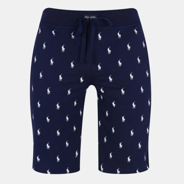 Pony Player Pyjama Shorts in Cotton with Elasticated Waist