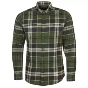 Barbour Mens Bidston Shirt Rifle Green Small