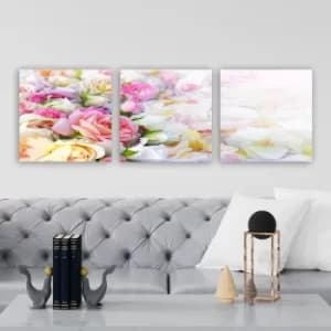 P38910 Multicolor Decorative Canvas Painting (3 Pieces)