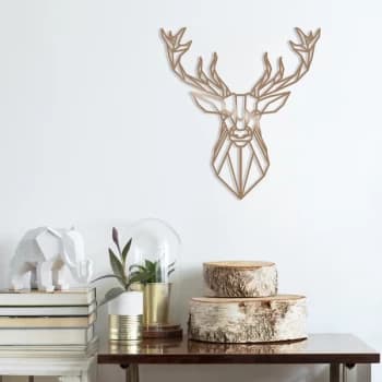 Deer4 - Copper Copper Decorative Metal Wall Accessory