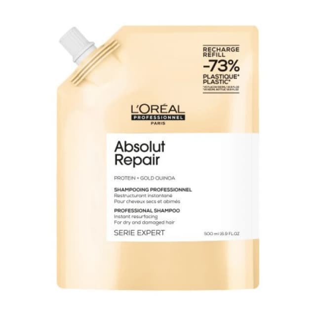 LOreal Professionnel Absolut Repair Shampoo for Damaged Hair 500ml Refill