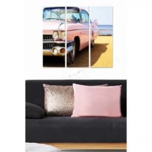 MDF1725563 Multicolor Decorative MDF Painting (3 Pieces)