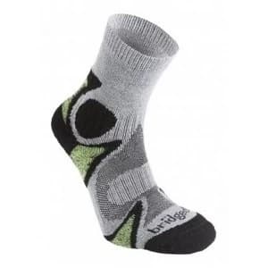 Bridgedale Mens Cool Fusion Trail Head Socks GreyBlack Large