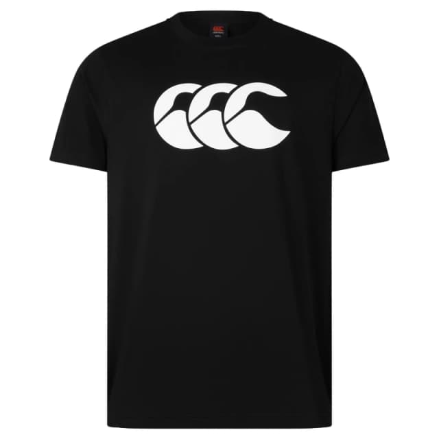 Canterbury Canterbury Men Logo T-Shirt in Black Size: Small Black S Male 5063652539132