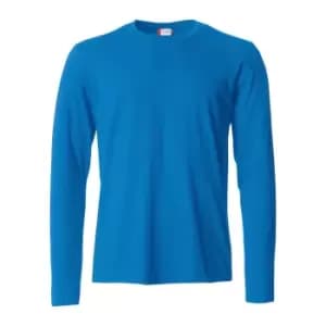 Clique Mens Basic Long-Sleeved T-Shirt (S) (Royal Blue)