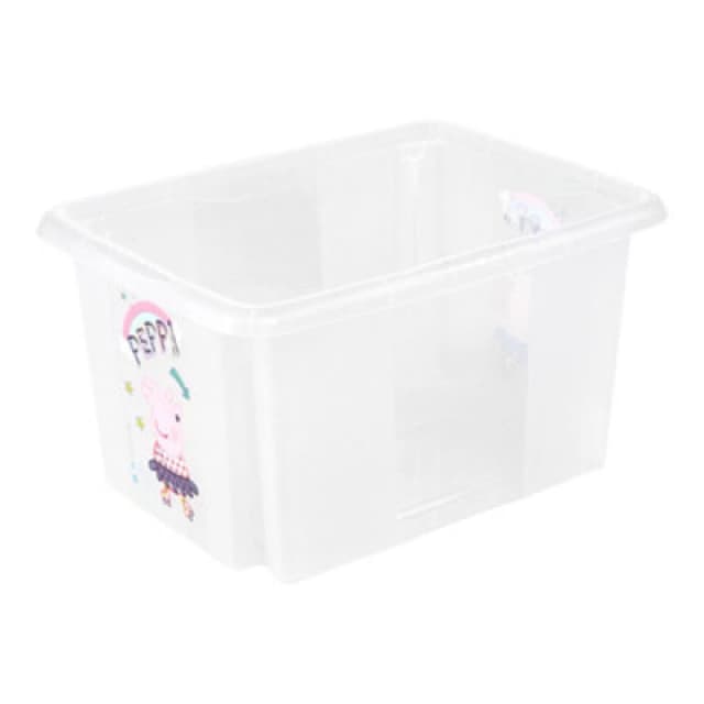 Keeeper Peppa Pig 15L Small Plastic Stackable Storage Box With Lid