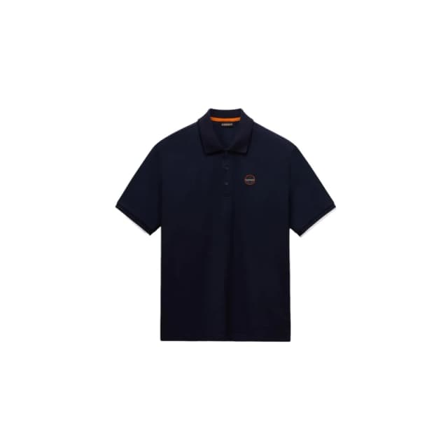 Polo Napapijri Badge Bleu Male XS