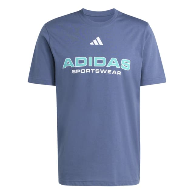 adidas Graphic Logo T-Shirt Mens Navy/Teal SPW male 2XL