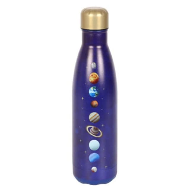 Something Different Something Different Solar System Metal Water Bottle in Blue Blue One Size Unisex 5063574673082