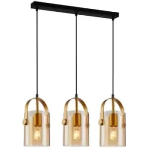 Italux Nanesma Modern 3 Light Bar Pendant Ceiling Light, E27