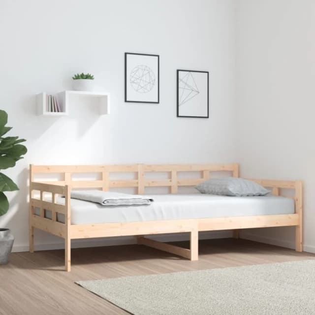VIDAXL Day Bed without Mattress Solid Wood Pine 90x190cm Single Vidaxl 8720287073451
