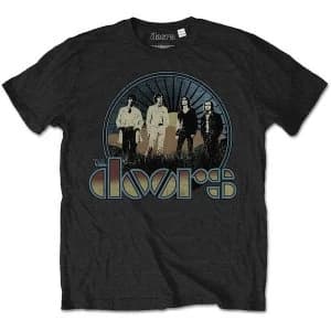 The Doors - Vintage Field Unisex Large T-Shirt - Black