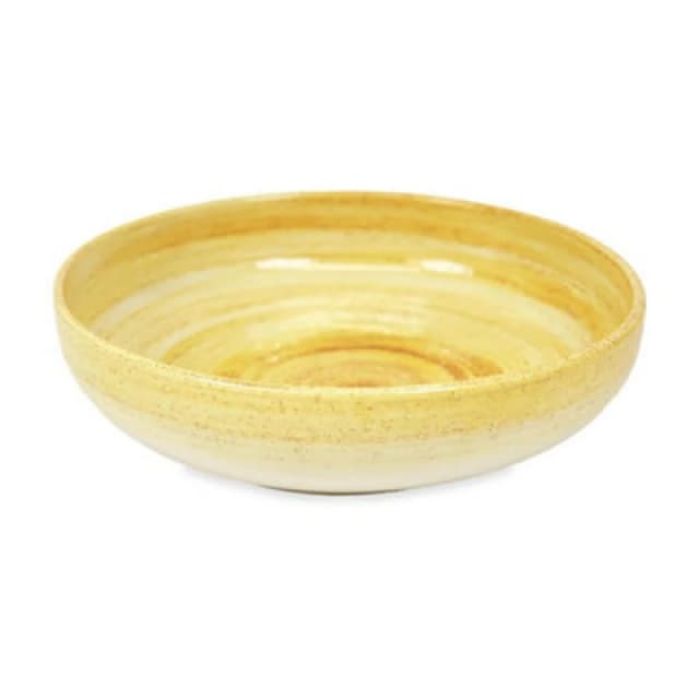 Verano Spanish Ceramics Pastel Beach Hand Painted Kitchen Dining Table Large Bowl Orange 27Cm (Diam)