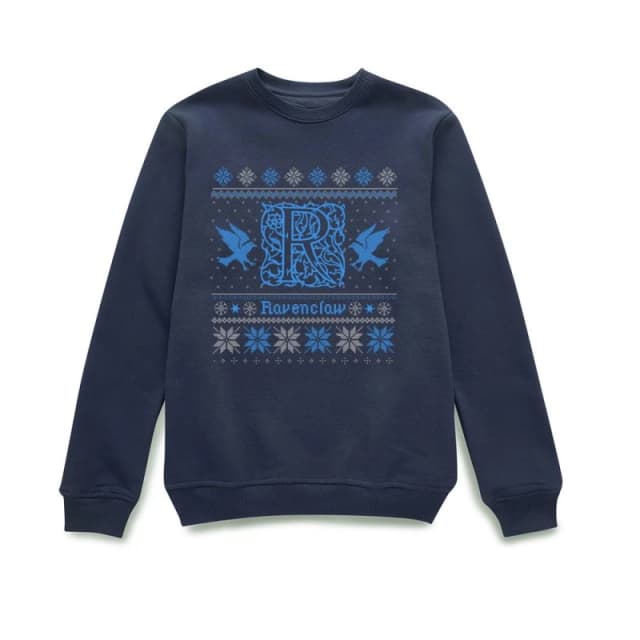Harry Potter Ravenclaw Christmas Christmas Jumper - Navy - S