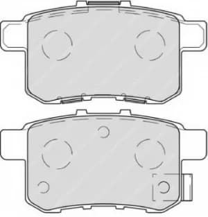 Ferodo FDB4198 Brake Pad Set Rear Axle Premier Car