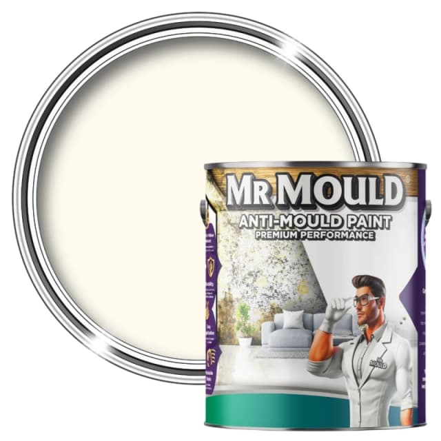 MR MOULD Anti-Mould Paint - 1L - Best Anti Mould Protection Paint for all Interior Walls & Ceilings in White White Unisex 1L