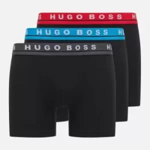 BOSS Bodywear Mens 3 Pack Boxer Briefs - Black/Multi - S