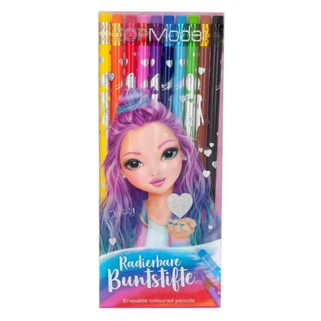 TOPModel Depesche Coloured Pencils Erasable Pack of 10 Multi