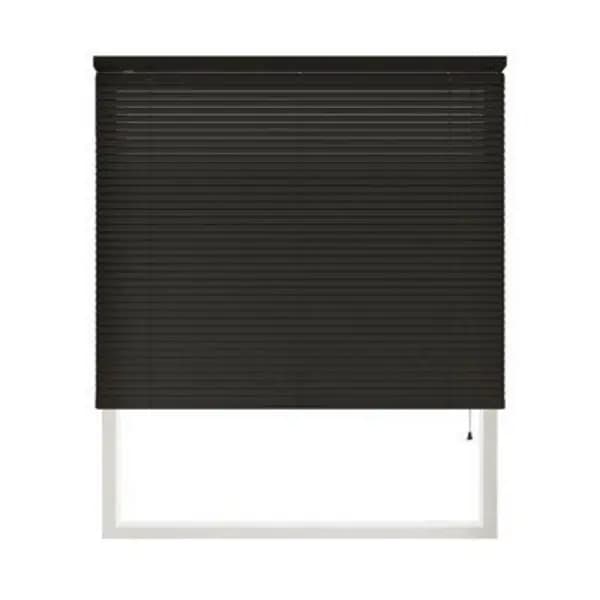 New Edge Blinds 152Cm Drop, 25Mm Slat Pvc Venetian Blind180Cm Black 180BPVC
