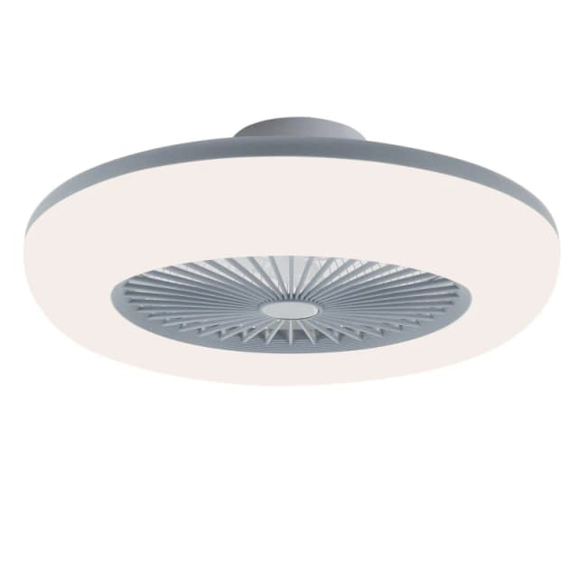 Kabinet UK Round LED Ceiling Light Fan with Remote Control Grey unisex One size