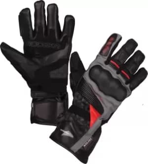 Modeka Panamericana Motorcycle Gloves, black-red, Size 3XL, black-red, Size 3XL